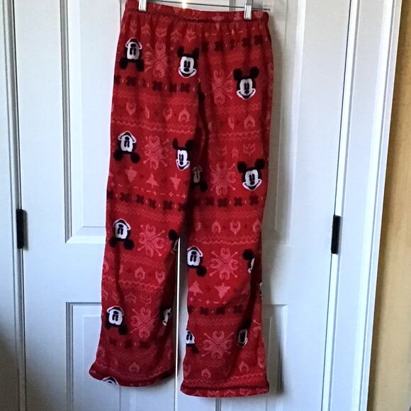 Disney Velour Mickey Mouse Sleep Pants Sz M - Picture 3 of 4